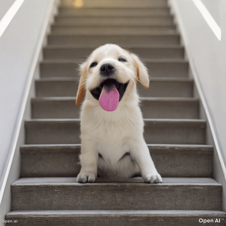 how to train your puppy to use the stairs safely